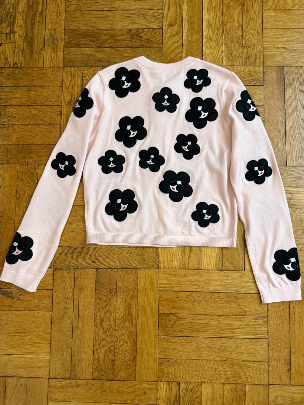 Alice + Olivia
Ruthy Flower Stace Face Cardigan  in English rose - Picture 7 of 14
